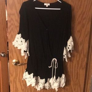 Black dressy romper